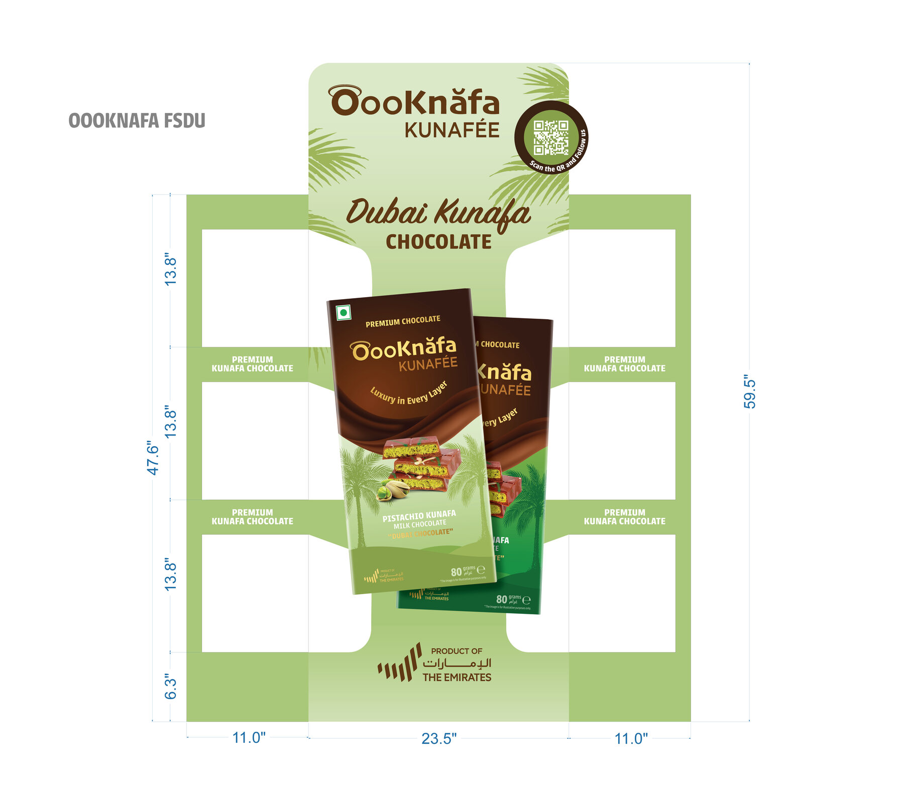 Milkamel Kunafa Chocolate design 12