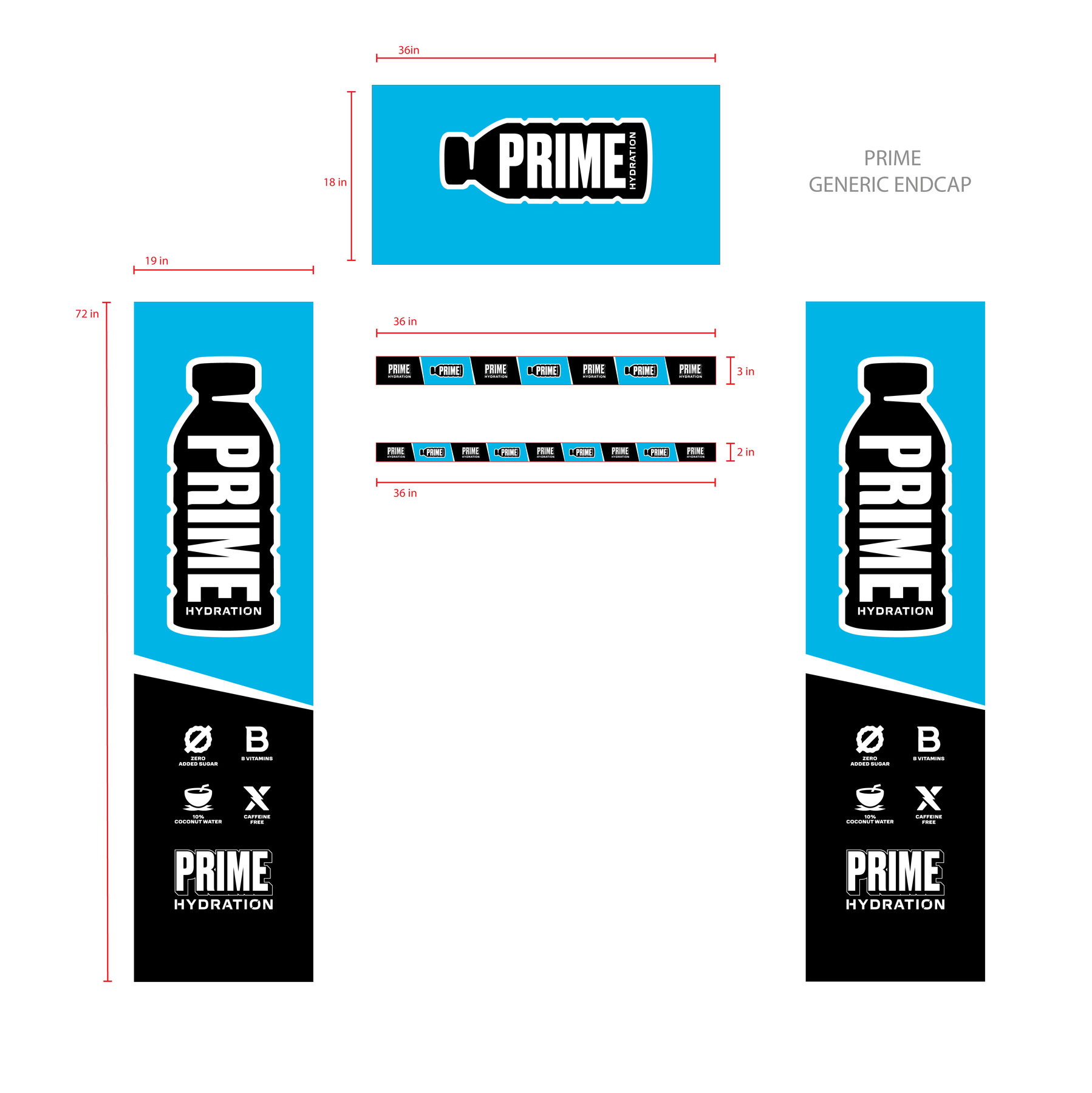 PRIME Hydration retail display